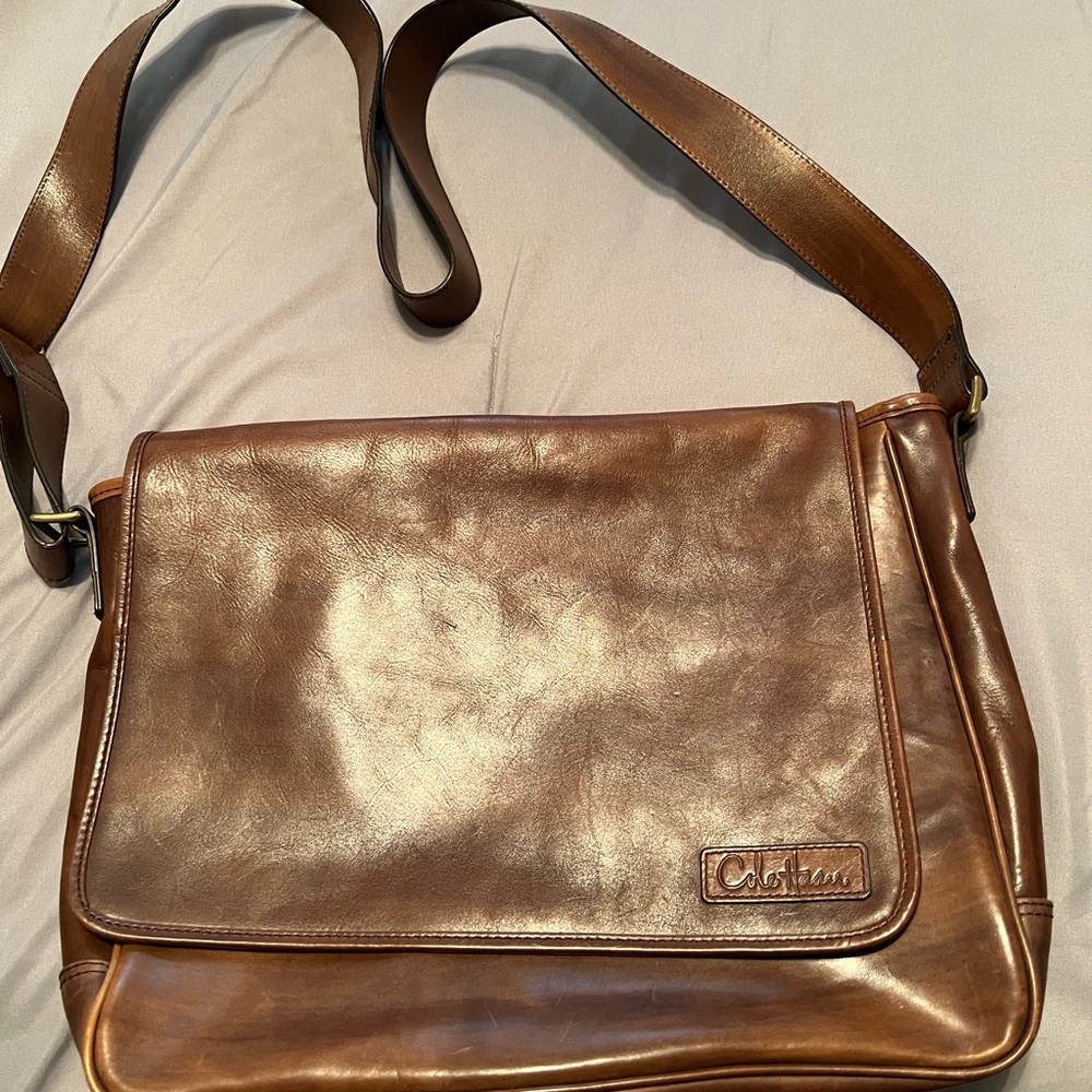 Vintage Brown Cole Haan messenger bag